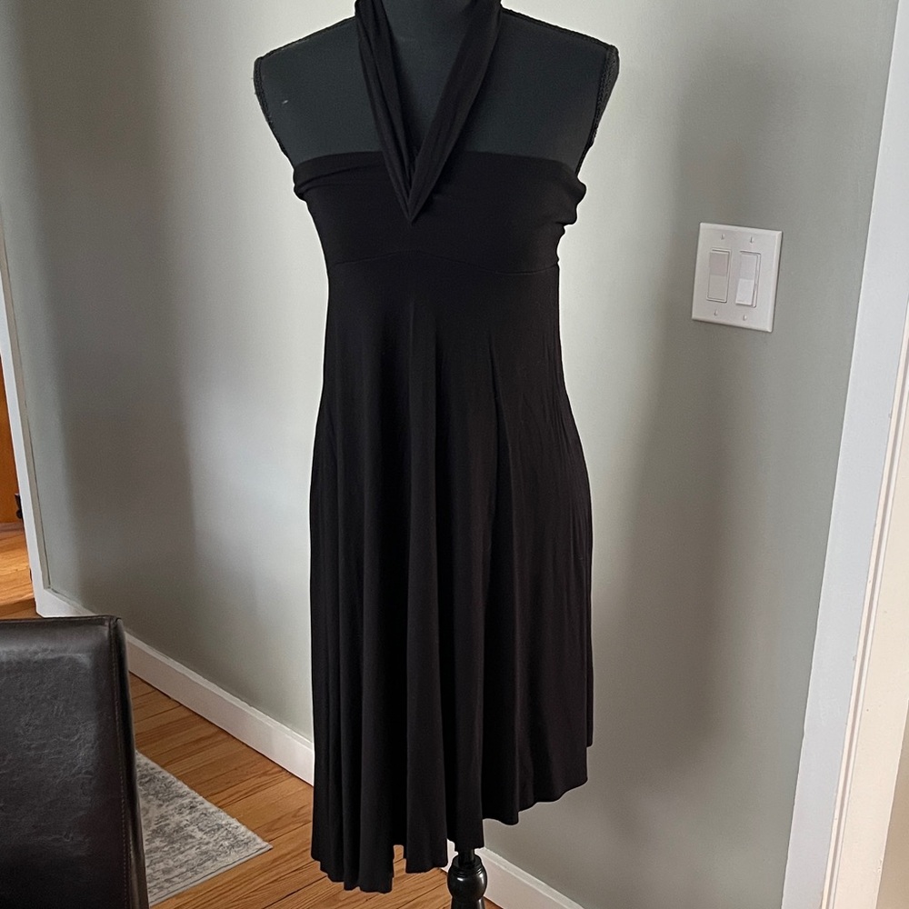 Black Strapless or Halter Dress